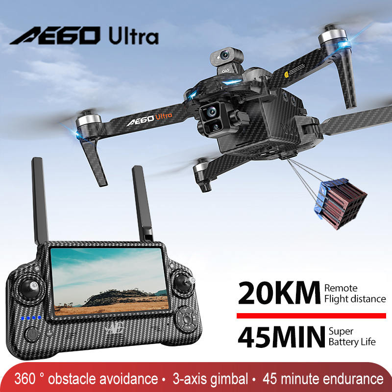 Drone Controller Screen - โดรน AE60 GPS ระดับมืออาชีพ กล้อง 8K