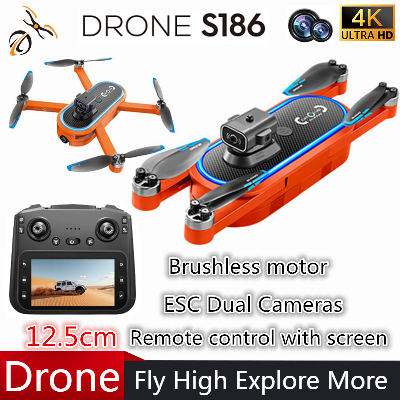 2025 S186 Drone Professional 4 - Drone Controller Screen บทวิจารณ์และราคา