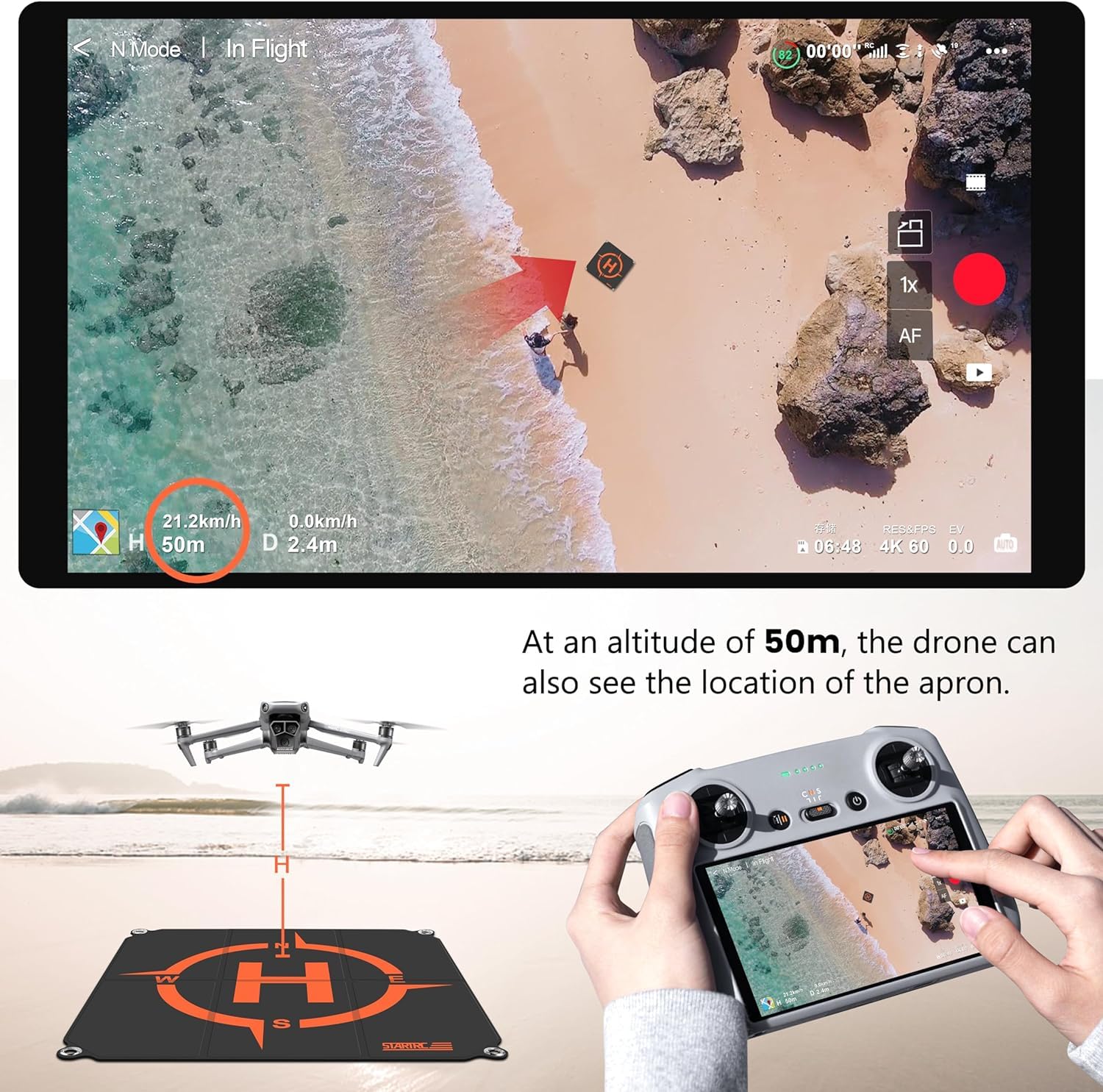 STARTRC แท่นลงจอดโดรน, แท่นลงจ - Drone Landing Pad บทวิจารณ์และราคา