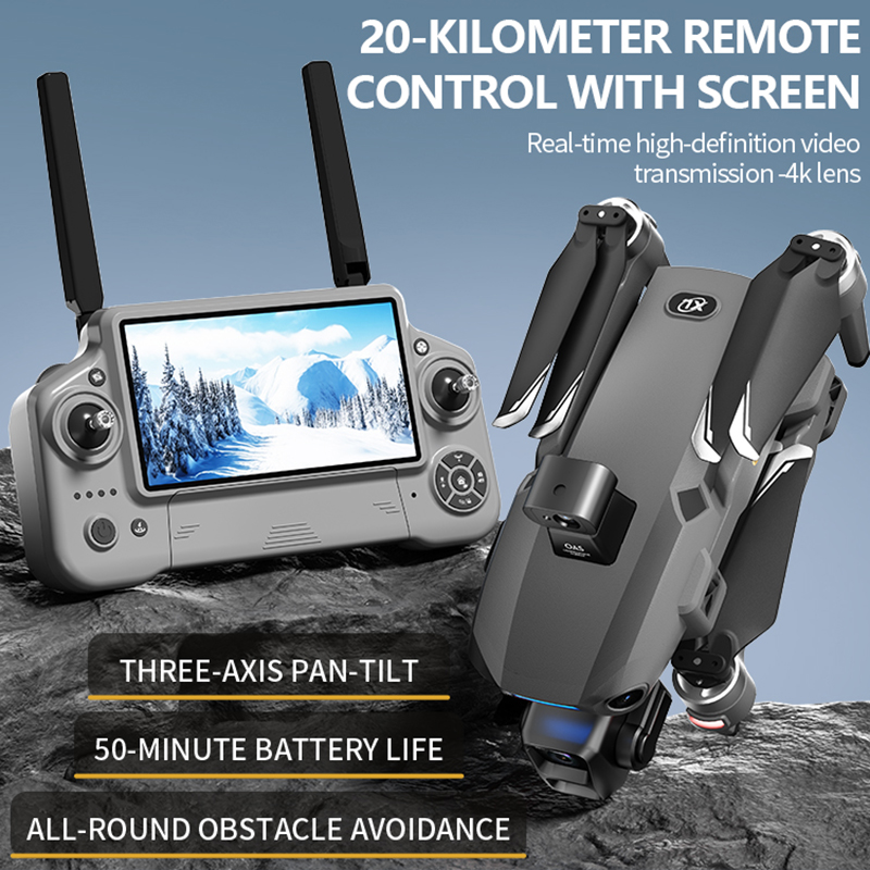 โดรนกล้องคู่ 8K รุ่นใหม่ ปี 20 - Drone Controller Screen บทวิจารณ์และราคา