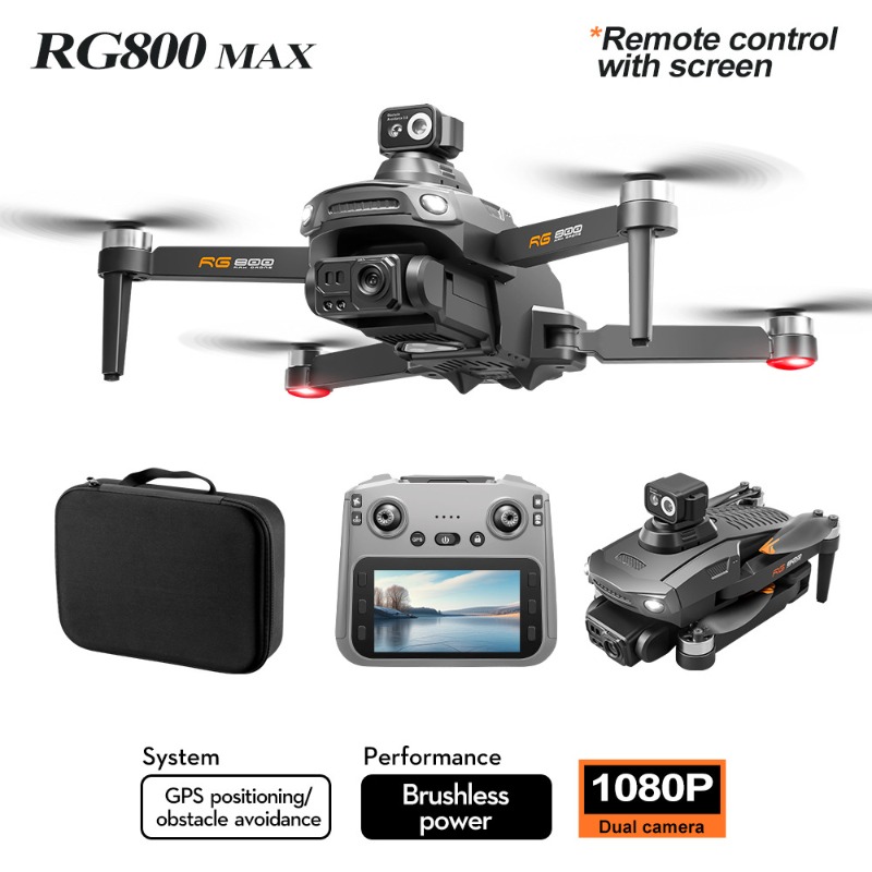 ใหม่ RG800 MAX Drone 1080P HD  - Drone Controller Screen บทวิจารณ์และราคา