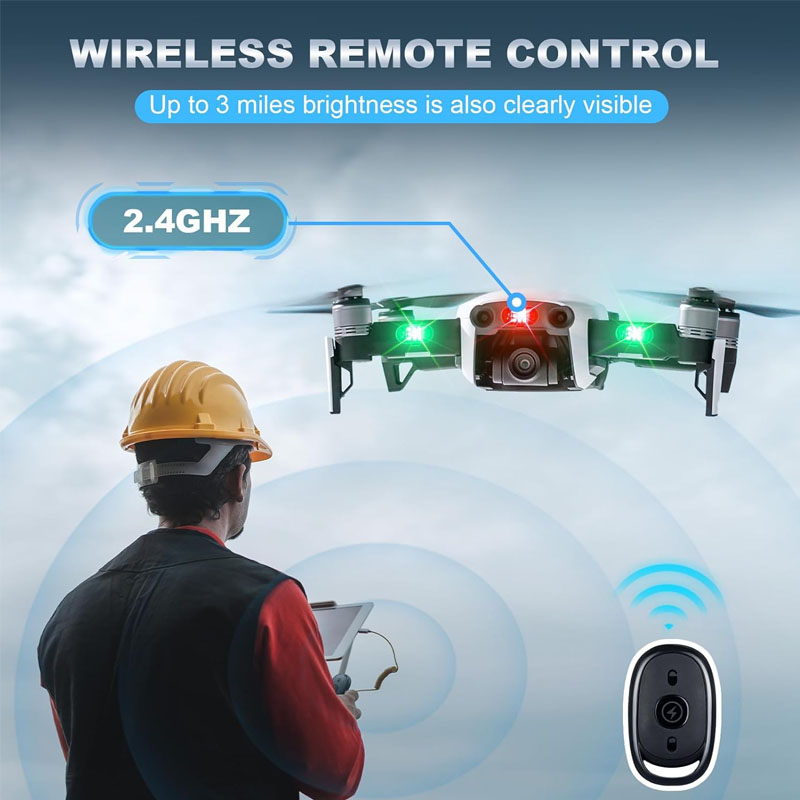 ไร้สาย LED Drone Strobe Light  - Drone Beacon Light บทวิจารณ์และราคา