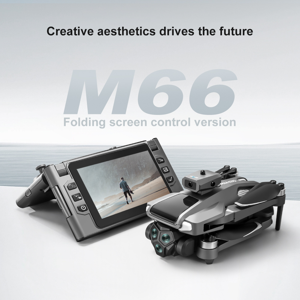 โดรนพับได้ M66 RC พร้อมหน้าจอพ - Drone Controller Screen บทวิจารณ์และราคา